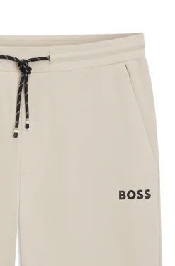 Active Jogginghose aus Stretch-Gabardine mit Reißverschlüssen an den Säumen
