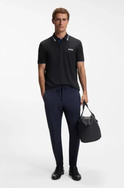 Active Paddy Regular-Fit Poloshirt aus schnell trocknendem Stretch-Piqué