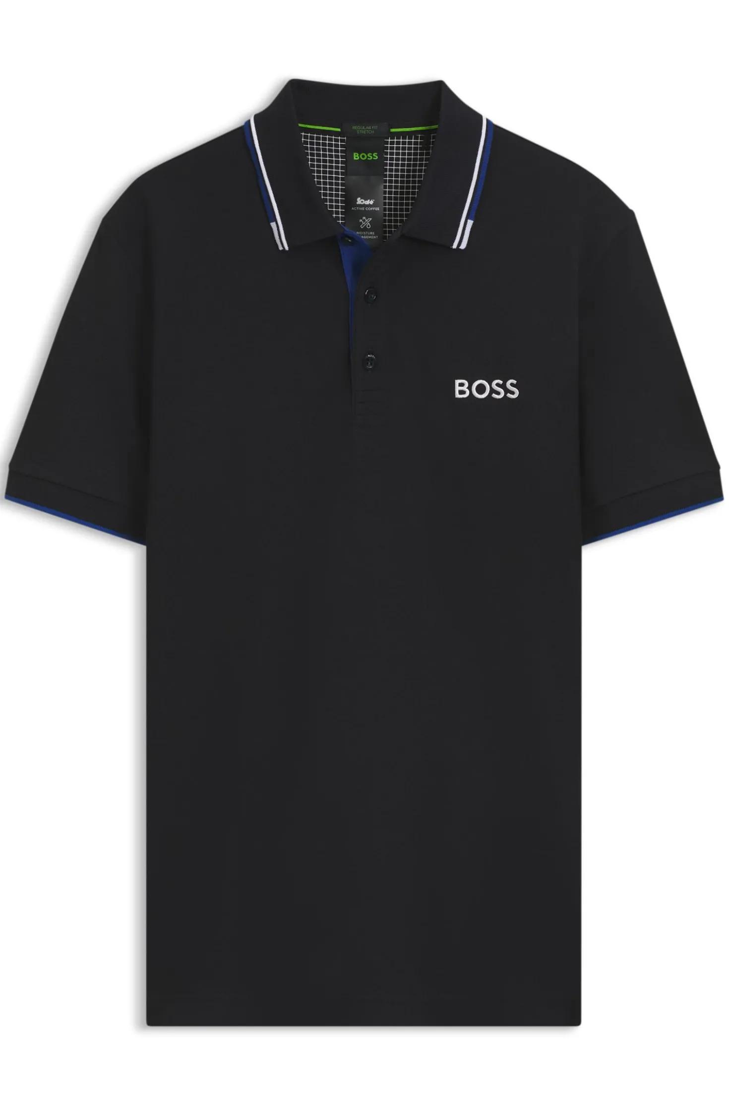 Active Paddy Regular-Fit Poloshirt aus schnell trocknendem Stretch-Piqué