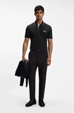 Active Paddy Regular-Fit Poloshirt aus schnell trocknendem Stretch-Piqué