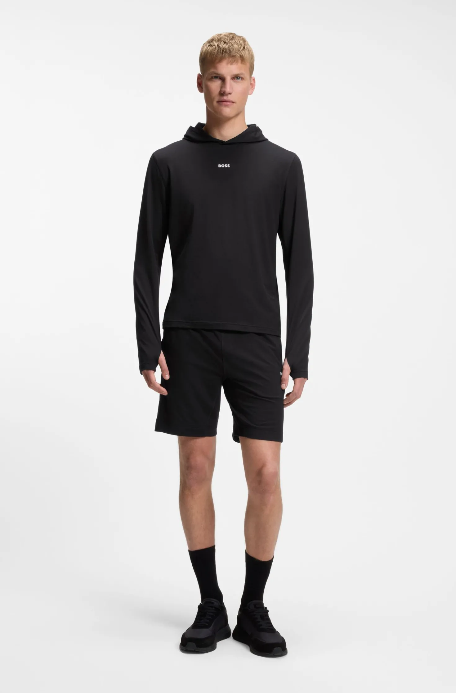 Active Regular-Fit Casual-Hose mit Einsätzen