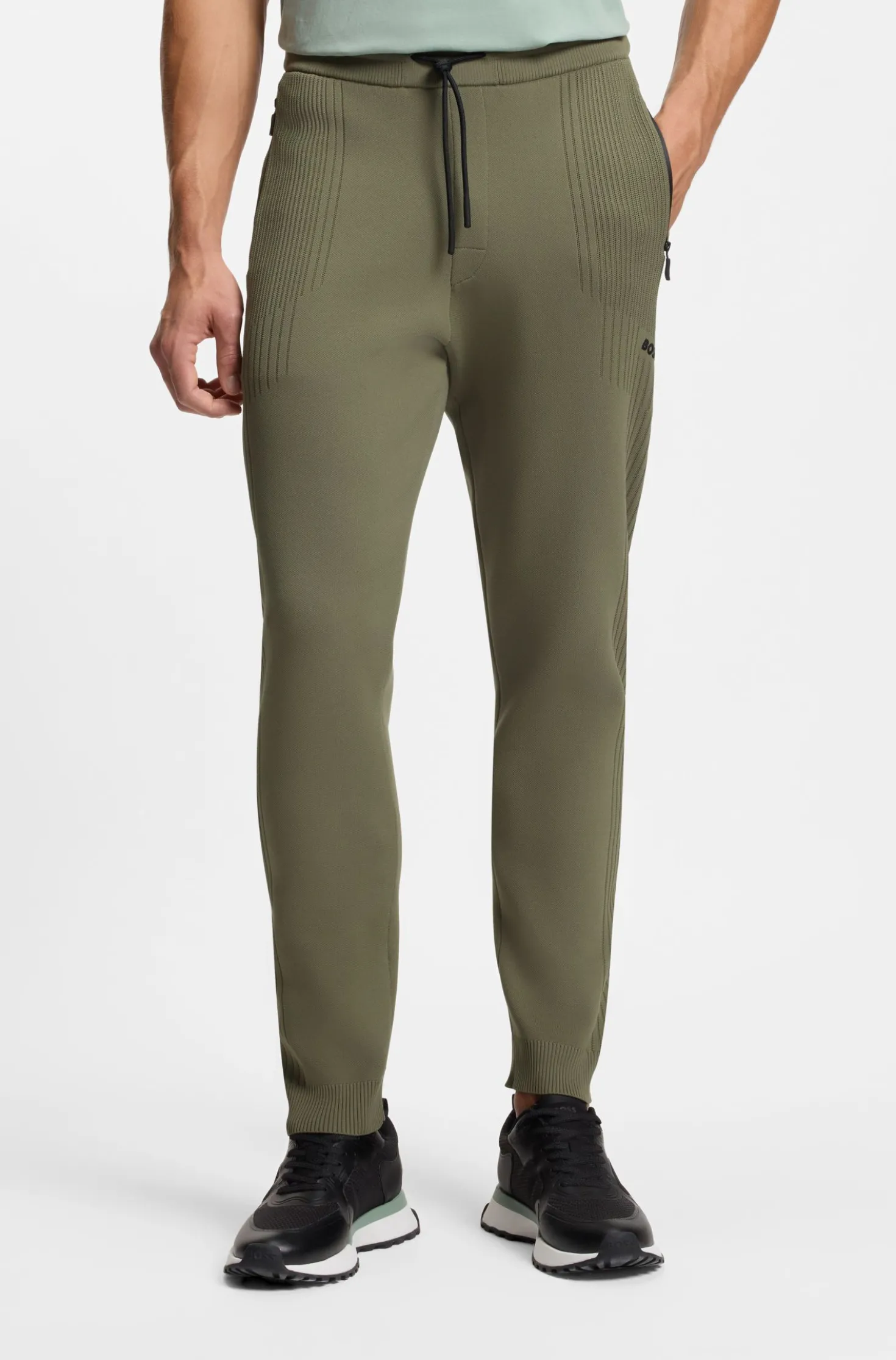 Active Regular-Fit Jogginghose mit Jacquard-Streifen