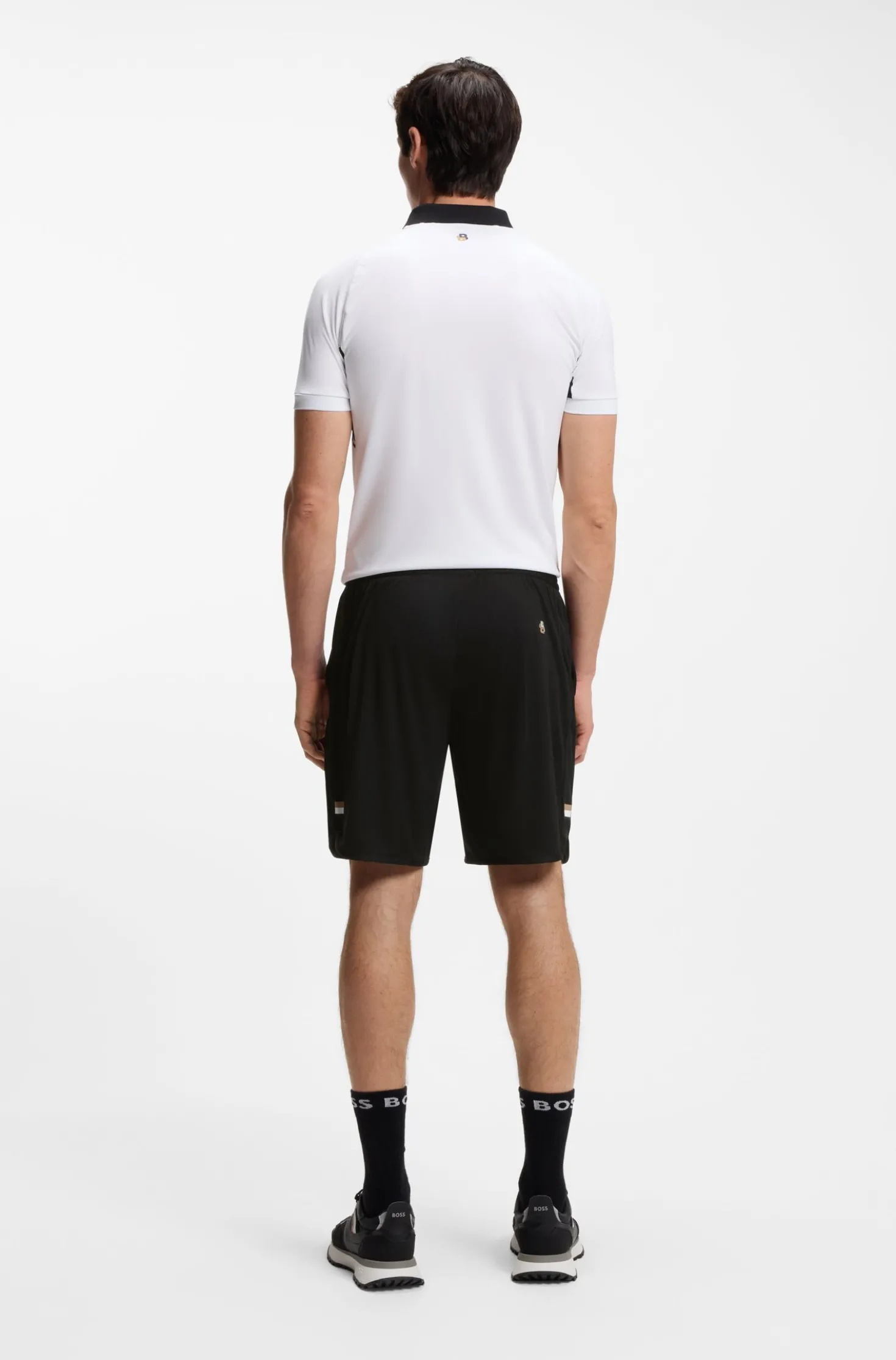 Active Schnell trocknende Shorts aus Stretch-Gewebe mit Taschen