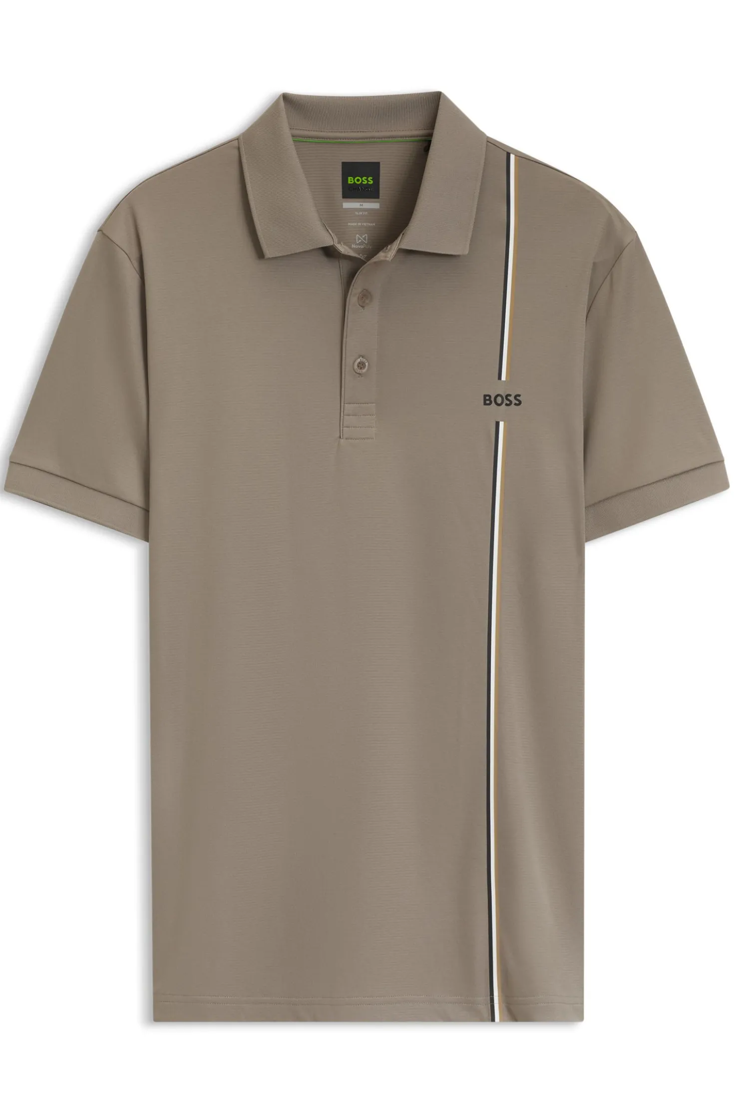 Active schnell trocknendes Poloshirt mit Signature-Streifen
