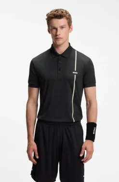 Active schnell trocknendes Poloshirt mit Signature-Streifen