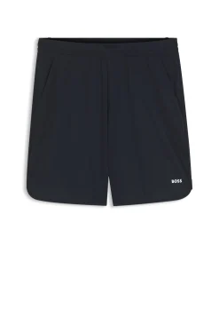 Active Shorts aus Stretch-Gewebe mit Taschen aus Mesh