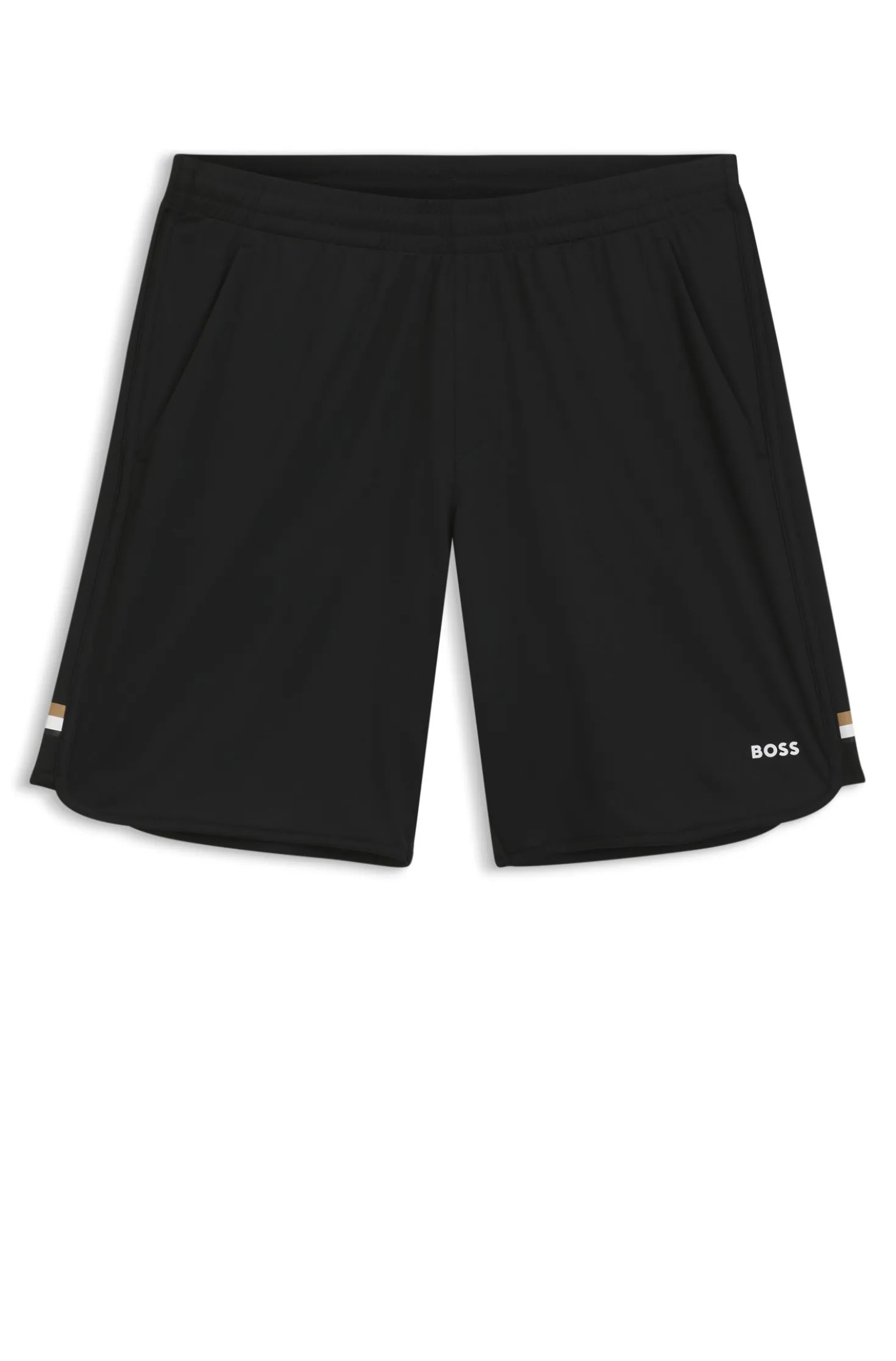 Active Shorts aus Stretch-Gewebe mit Taschen aus Mesh