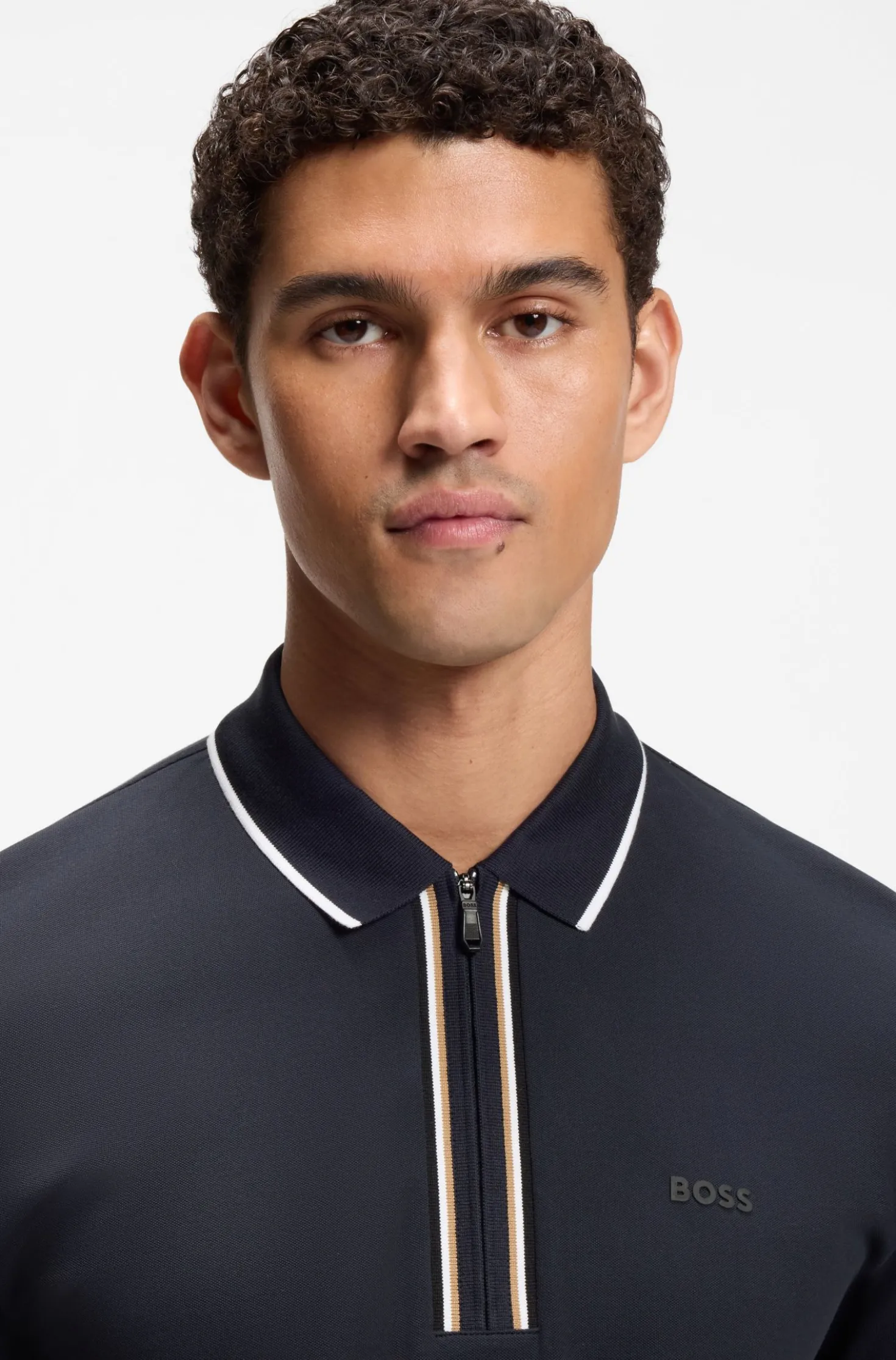 Active Slim-Fit Poloshirt aus feuchtigkeitsregulierender Stretch-Baumwolle