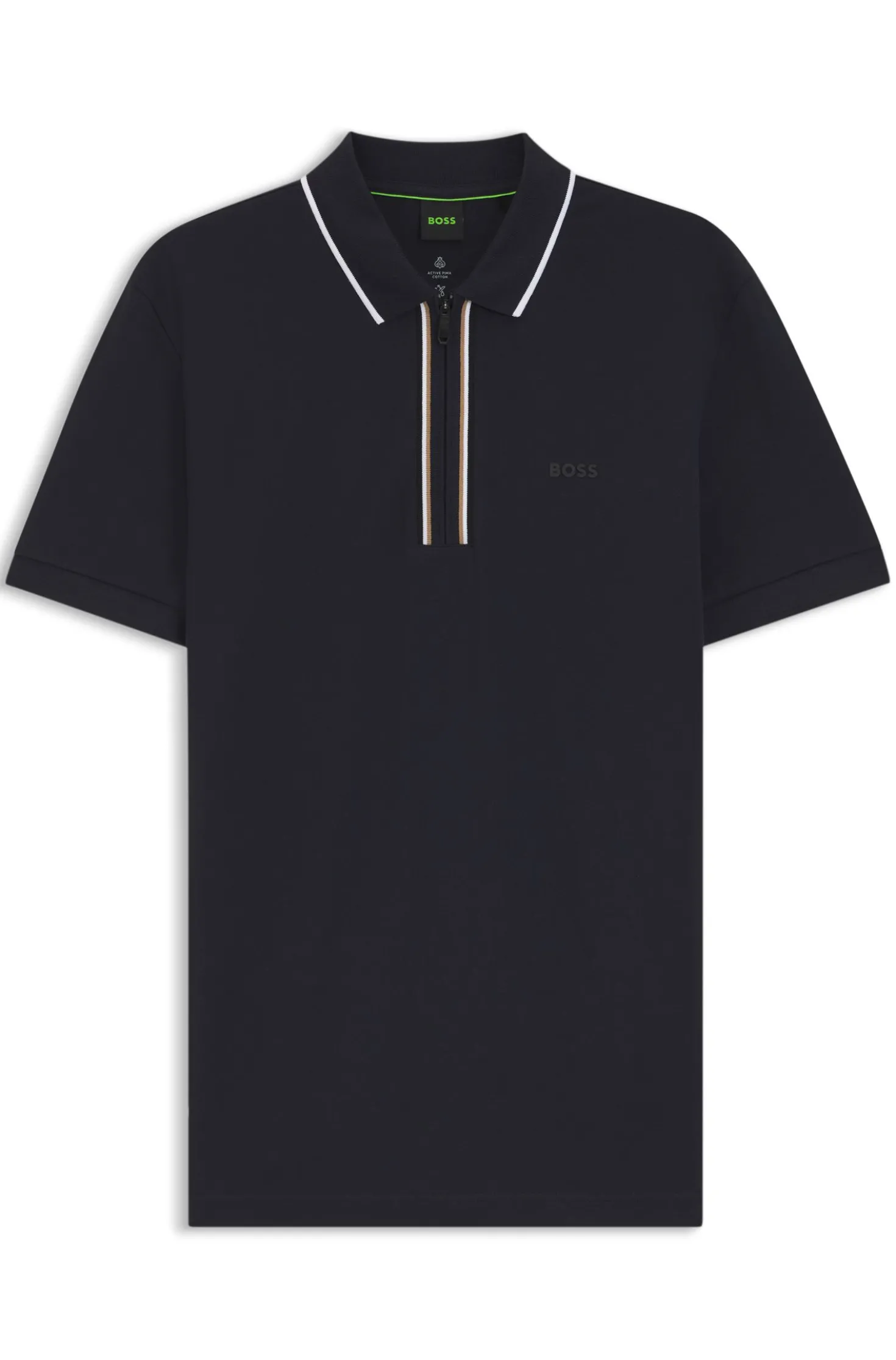Active Slim-Fit Poloshirt aus feuchtigkeitsregulierender Stretch-Baumwolle