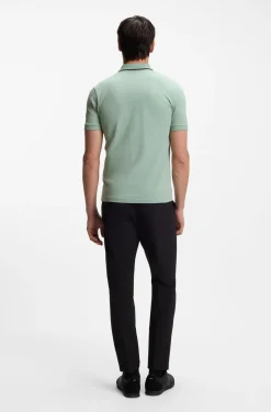 Active Slim-Fit Poloshirt aus feuchtigkeitsregulierender Stretch-Baumwolle