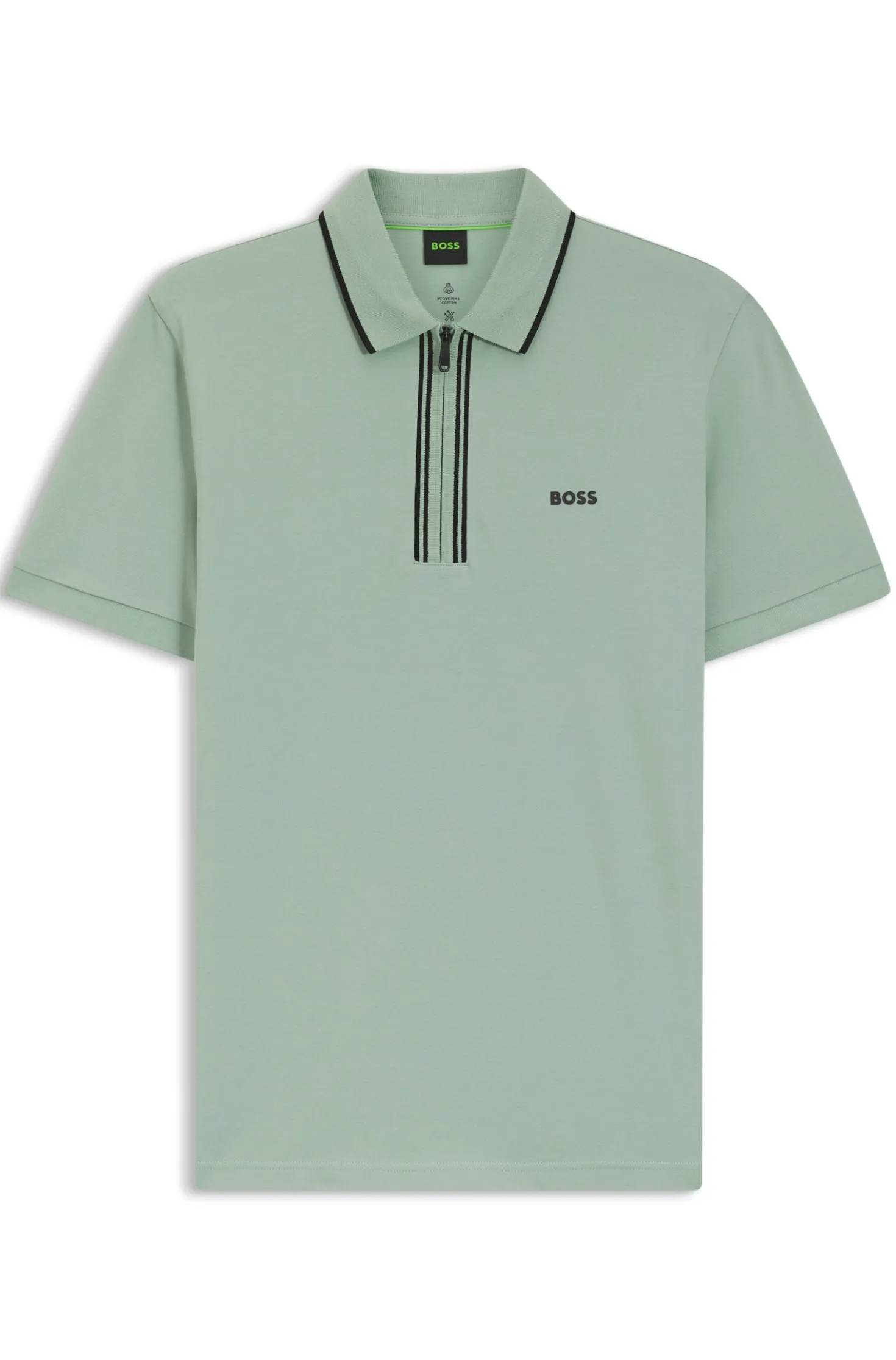 Active Slim-Fit Poloshirt aus feuchtigkeitsregulierender Stretch-Baumwolle