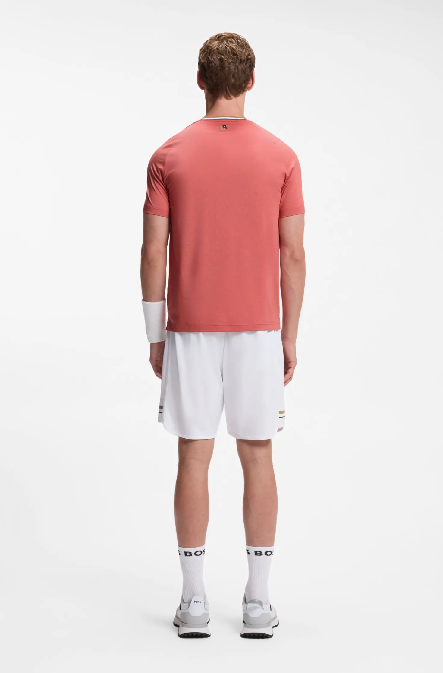 Active Slim-Fit T-Shirt mit Signature-Streifen am Kragen