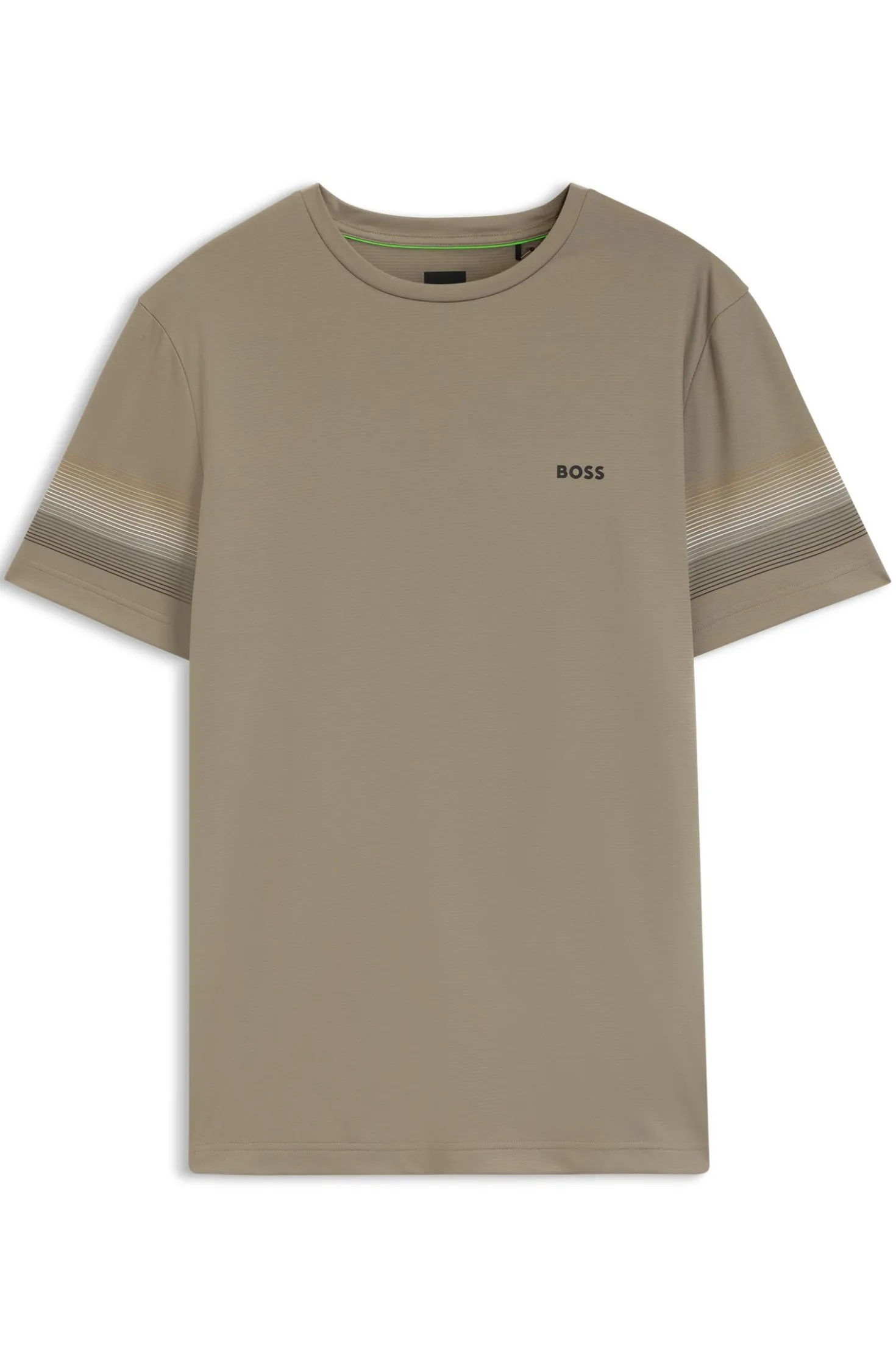 Active Slim-Fit T-Shirt mit Streifen an den Ärmeln