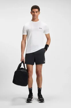 Active Tennis-Shorts aus schnell trocknendem Stretch-Gewebe