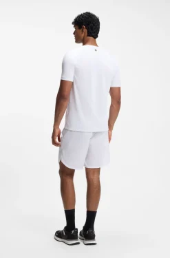 Active T-Shirt aus feuchtigkeitsableitendem Gewebe mit Tennisball-Prägung