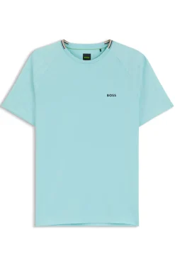 Active T-Shirt aus feuchtigkeitsableitendem Gewebe mit Tennisball-Prägung