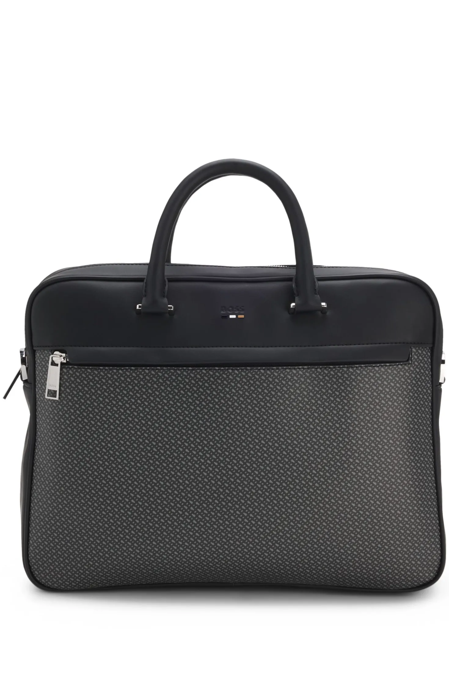 Aktentasche mit Monogramm-Print
