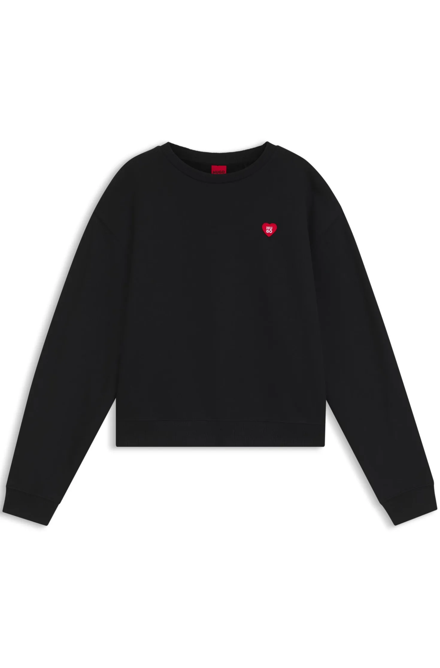 All-gender Sweatshirt aus Baumwoll-Terry mit Herz-Logo