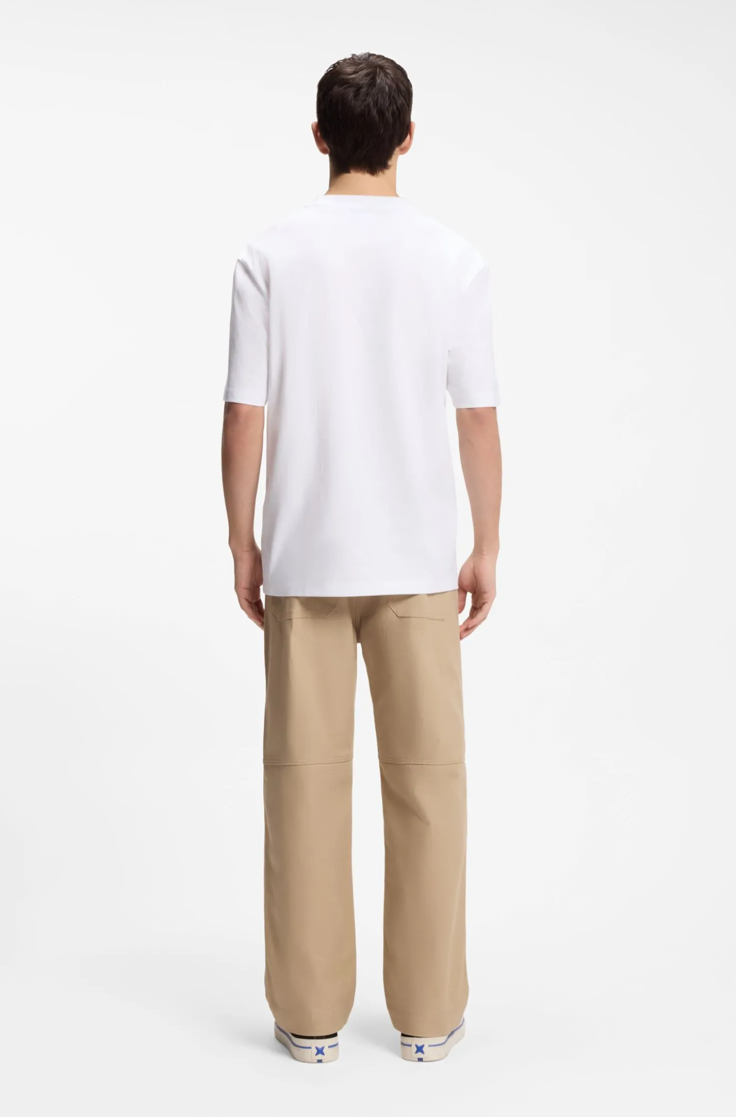 All-gender T-Shirt aus Baumwoll-Jersey mit Herz-Logo