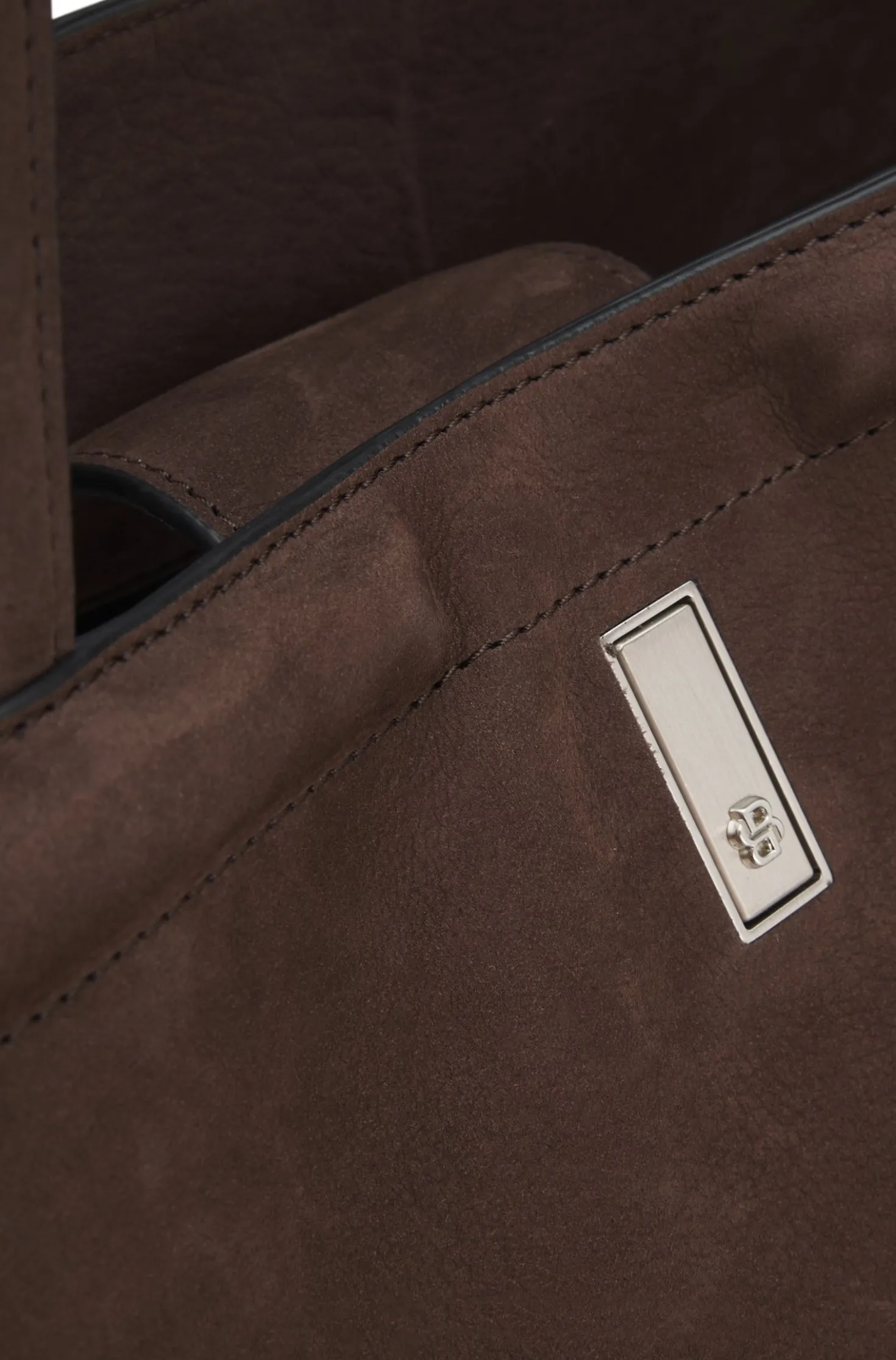 Ariell Shopper aus Nubukleder mit Double-B-Monogramm