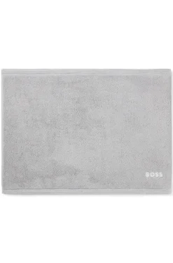 Badematte aus Baumwolle mit kontrastfarbener Logo-Stickerei