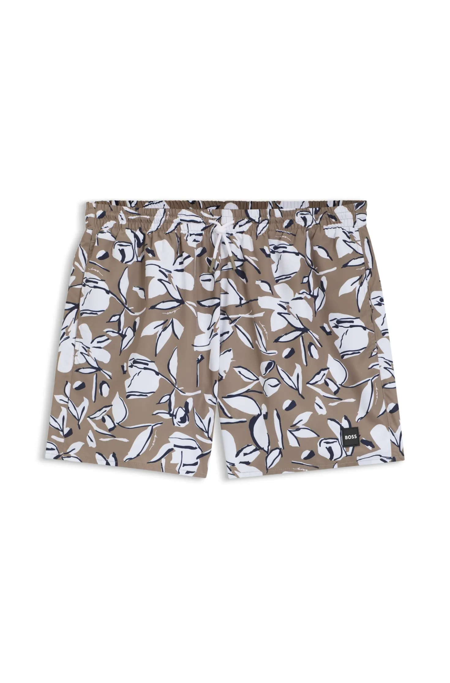 Badeshorts mit durchgehendem Print