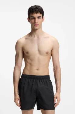 Badeshorts mit durchgehenden Stack-Logos
