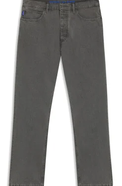 Baggy-Fit Jeans aus grauem Denim