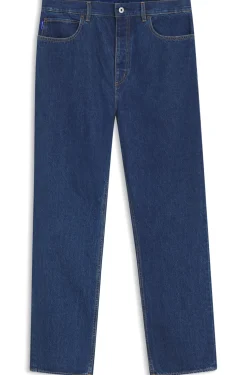 Baggy-Fit Jeans aus Vintage-blauem Denim