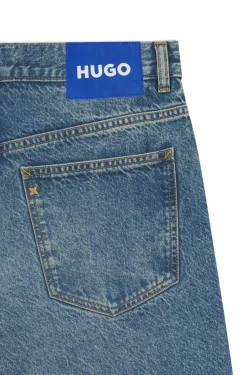 Baggy-Fit Jeans mit Used-Details