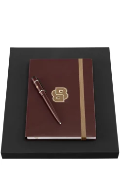 Ballpoint pen and lined A5 notebook set