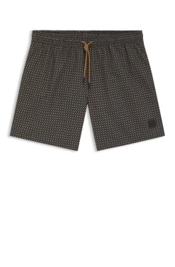 Bedruckte Badeshorts mit Logo-Badge