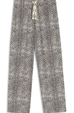 Bedruckte Pyjama-Hose aus Stretch-Modal und Baumwolle