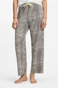 Bedruckte Pyjama-Hose aus Stretch-Modal und Baumwolle