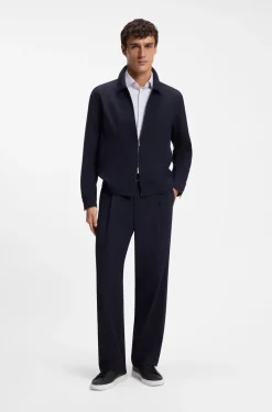 Bedrucktes Slim-Fit Hemd aus Performance-Stretch-Gewebe