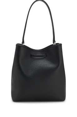 Beuteltasche aus genarbtem Kunstleder mit Double-B-Monogramm