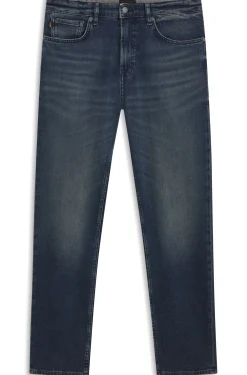 Blaue Maine Regular-Fit Jeans aus bequemem Stretch-Denim