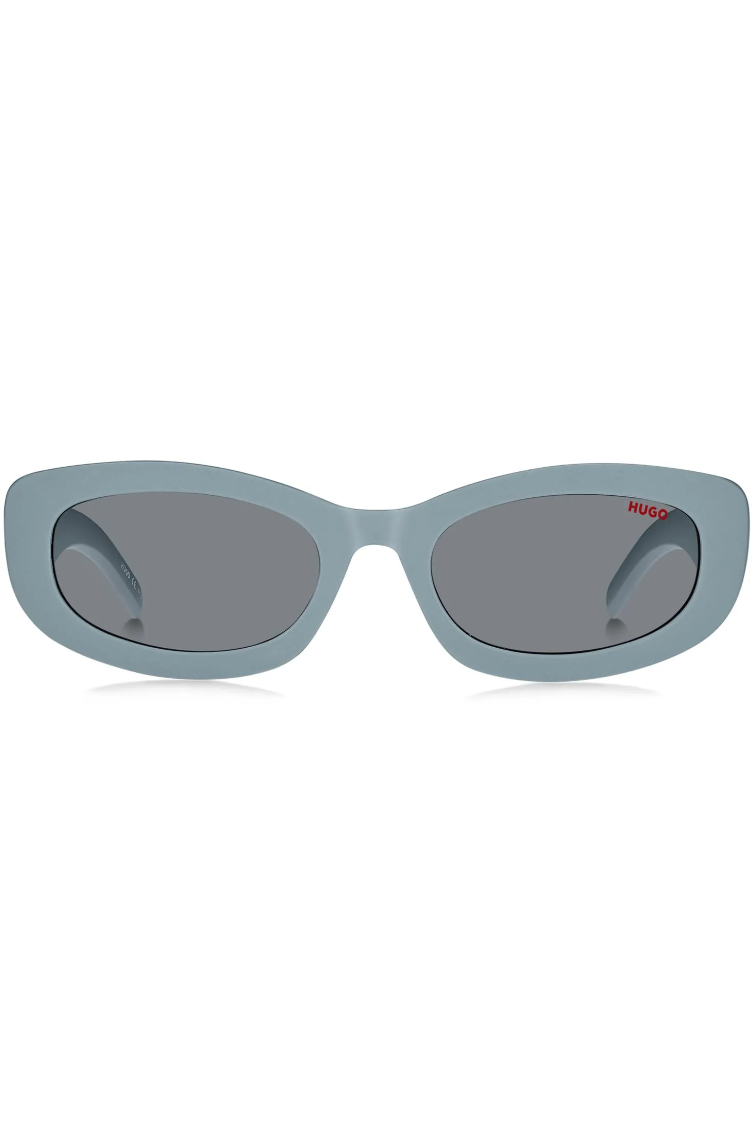 Blaue Sonnenbrille mit Logo-Bügeln