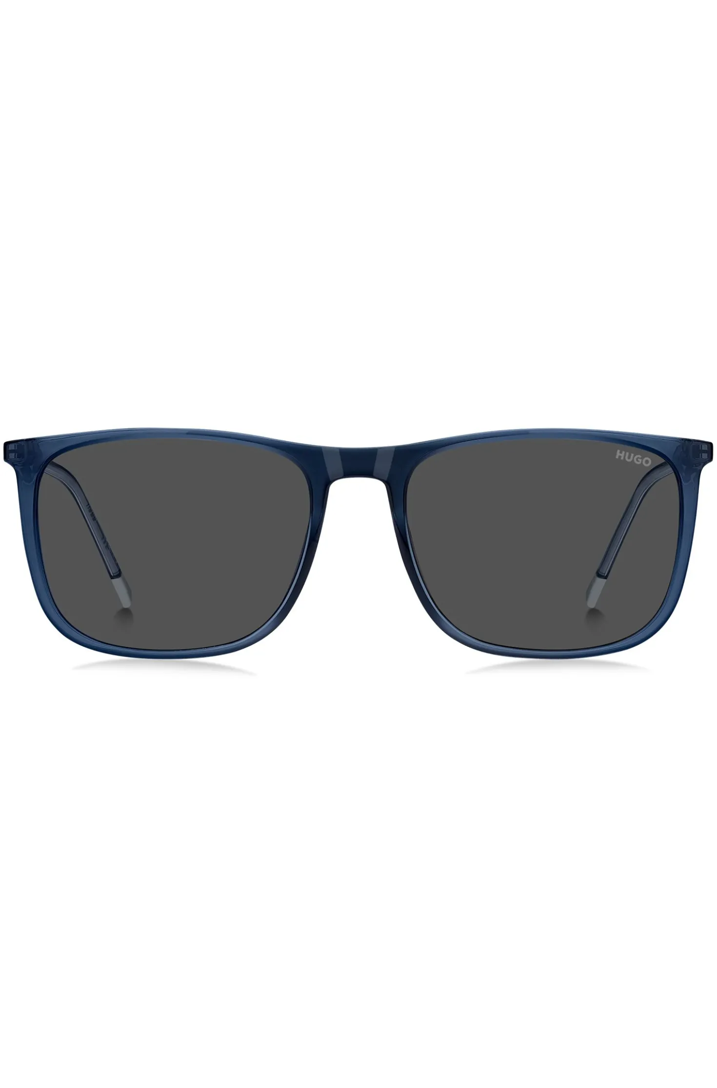 Blaue Sonnenbrille mit Logo-Details