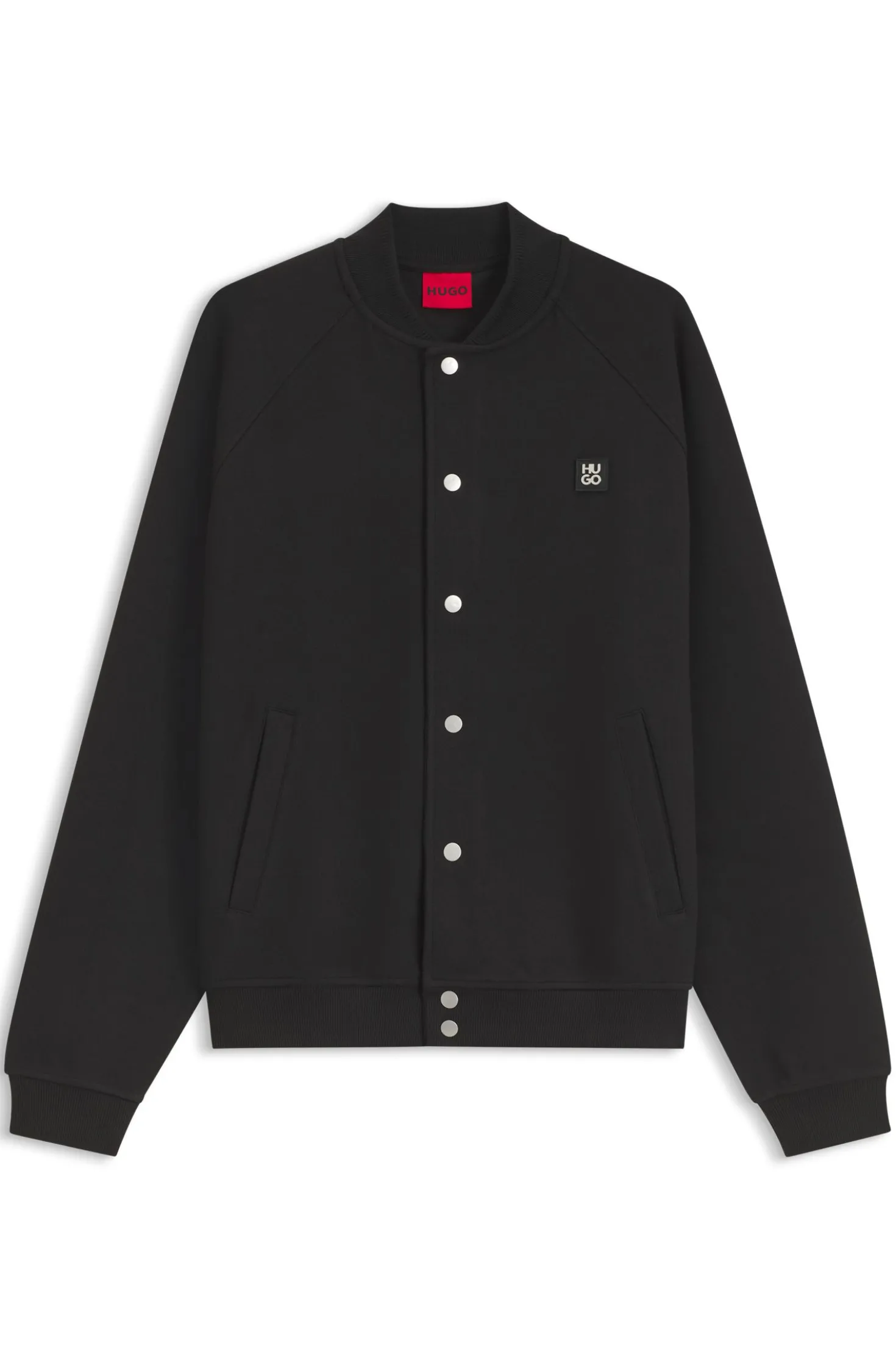 Bomberjacke aus Interlock-Jersey mit Stack-Logo-Detail