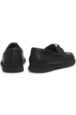 Bootsschuhe aus gewalktem Leder