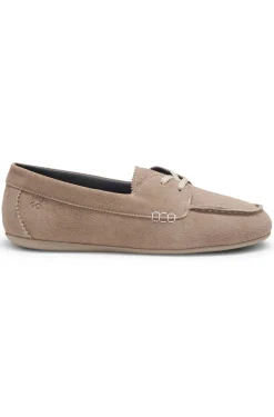 Bootsschuhe aus Veloursleder mit Stack-Logo
