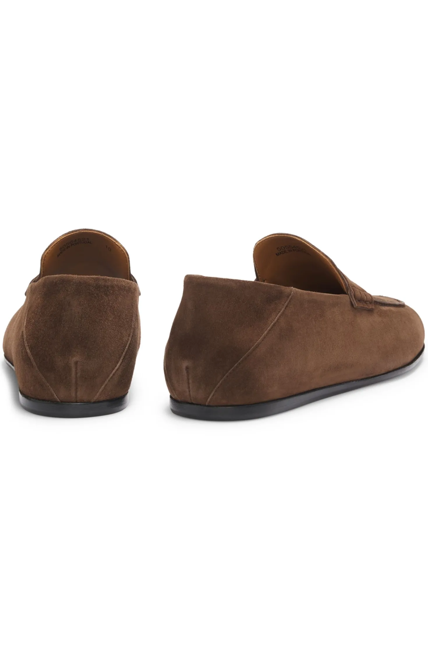 BOSS BY BECKHAM Pennyloafer aus Veloursleder