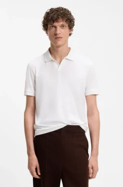BOSS BY BECKHAM Poloshirt aus Baumwoll-Mix mit Seide