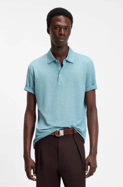BOSS BY BECKHAM Poloshirt aus Leinen