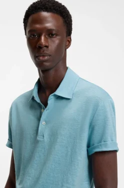 BOSS BY BECKHAM Poloshirt aus Leinen