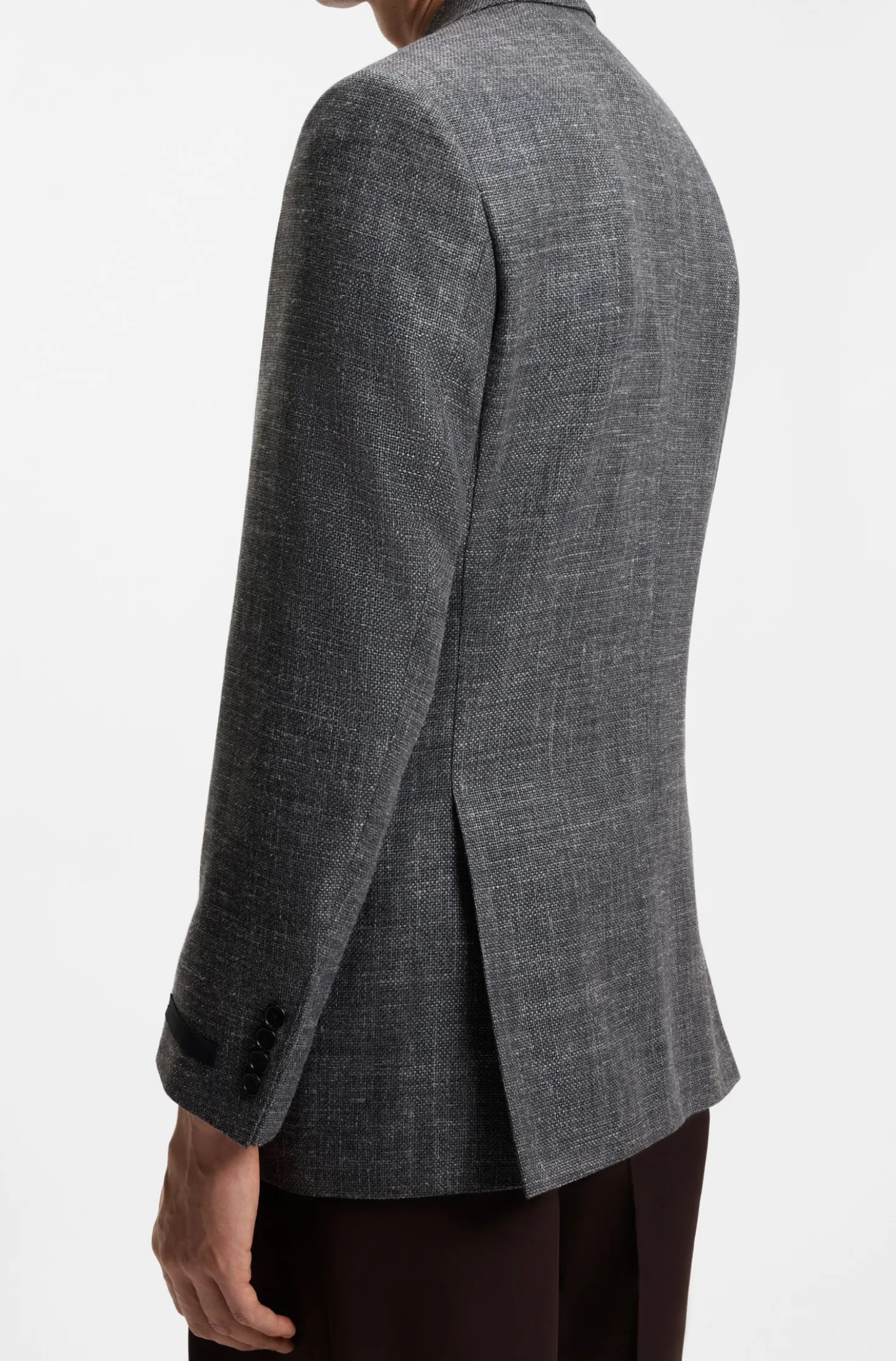 BOSS BY BECKHAM Sakko aus Wolle, Seide, Leinen und Kaschmir