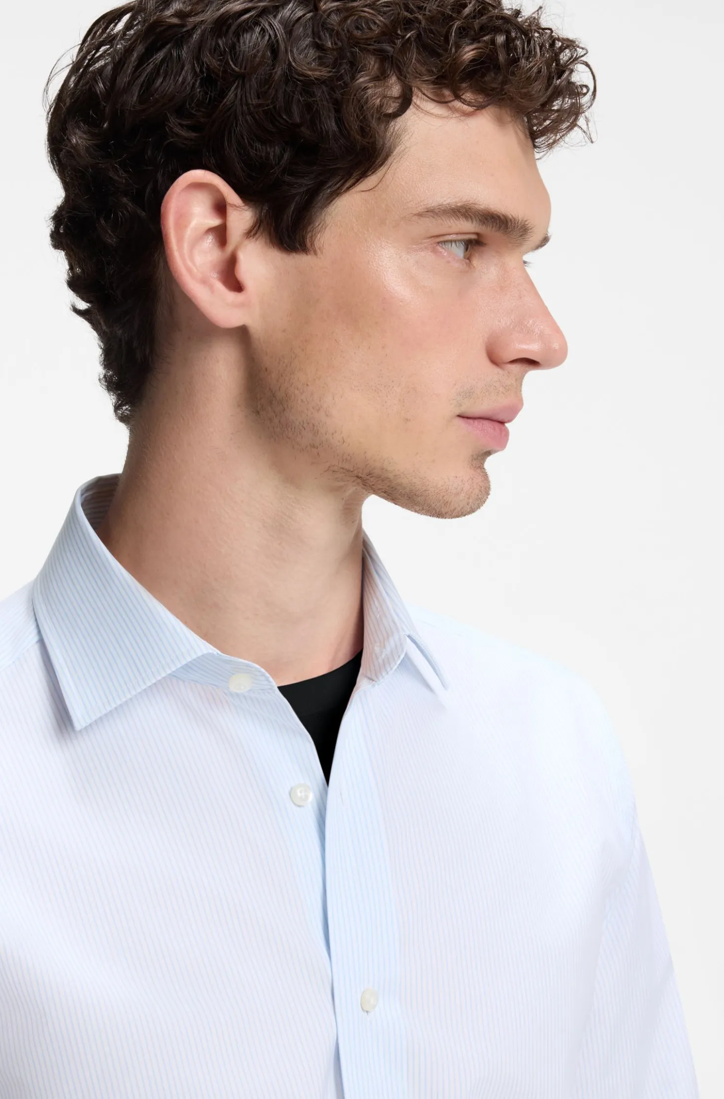 BOSS BY BECKHAM Slim-Fit Hemd aus Baumwolle