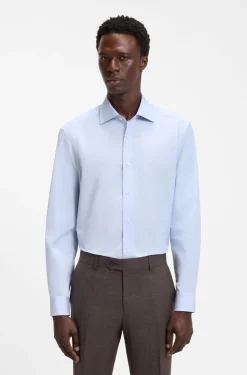 BOSS BY BECKHAM Slim-Fit Hemd aus Baumwolle