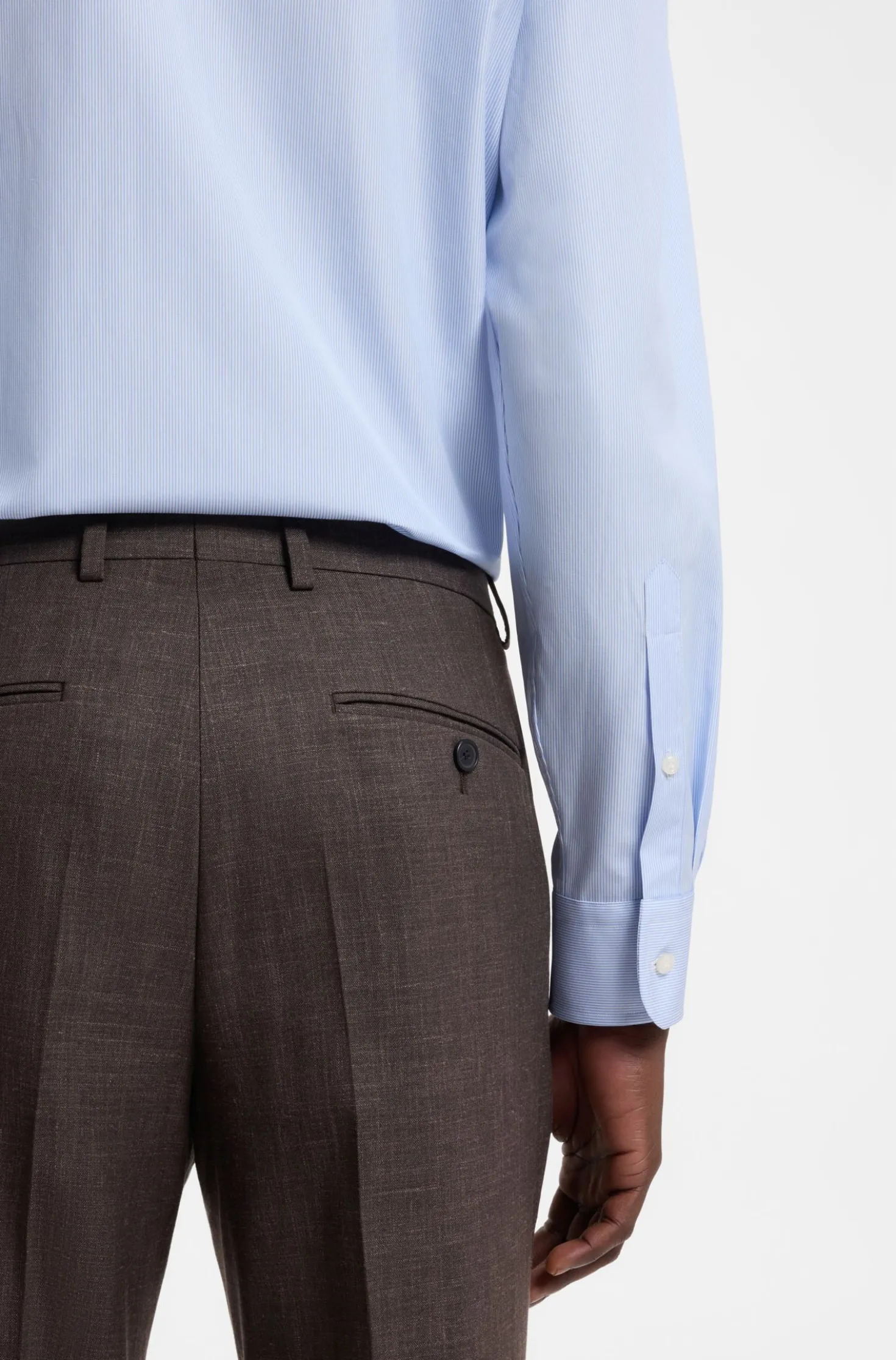 BOSS BY BECKHAM Slim-Fit Hemd aus Baumwolle